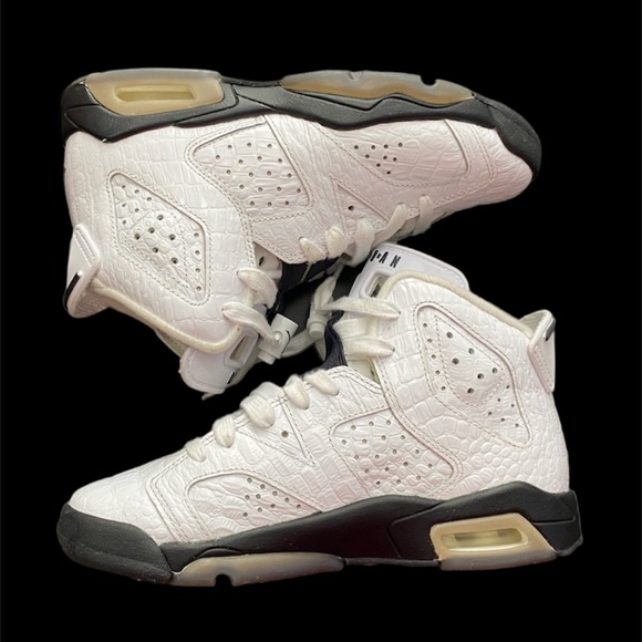 AIR JORDAN 6 RETRO ALLIGATOR' Size 3.5Y 384665-110 - Picture 2 of 12